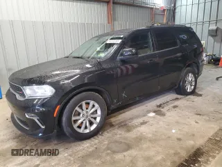 2021 Dodge Durango SXT Plus with VIN 1C4RDJAG9MC853451, listed as a Copart auction lot 44503185 with 56,358 mi miles and Salvage title. Bid and sale history available at DreamBid. Image 1.