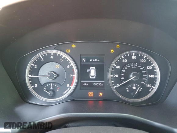 2020 Hyundai Santa Fe SE with VIN 5NMS23AD8LH161853, listed as a Copart auction lot 49668585 with 130,030 mi miles and Salvage Title. Bid and sale history available at carsss.com. Image 9.