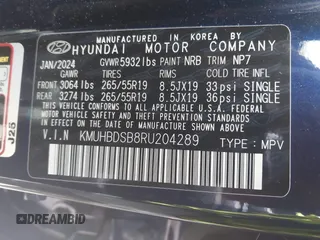 2024 Genesis GV80 z VIN KMUHBDSB8RU204289, wystawiony jako IAAI lot #42204994 z przebiegiem 24 280 mil mil oraz . Historia ofert i sprzedaży dostępna na DreamBid. Obrazek 9.