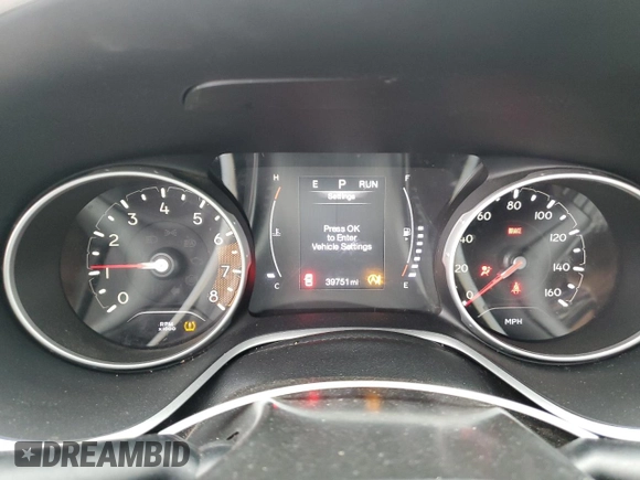2019 Jeep Compass Altitude with VIN 3C4NJCBB5KT649267, listed as a Copart auction lot 45898625 with 39,751 mi miles and Salvage Title. Bid and sale history available at carsss.com. Image 9.