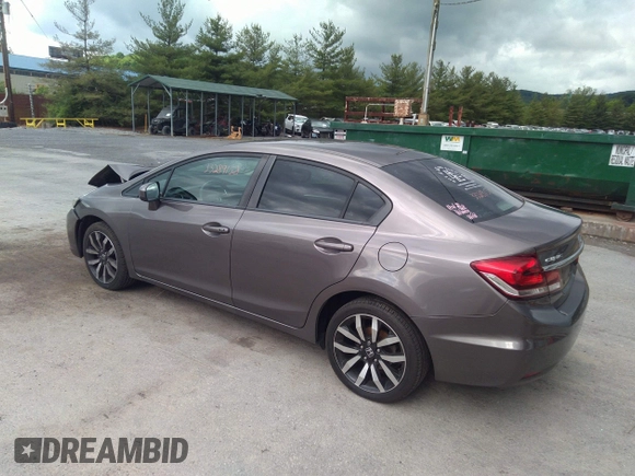 2015 Honda Civic Sedan EX-L with VIN 19XFB2F9XFE010430, listed as a IAAI auction lot 37841925 with 151,009 mi miles. Bid and sale history available at carsss.com. Image 3.