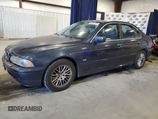 2003 BMW 5 Series 530iA with VIN WBADT63433CK32991, listed as a Copart auction lot 46461185 with 177,488 mi miles and Salvage Title. Bid and sale history available at carsss.com. Image 1.