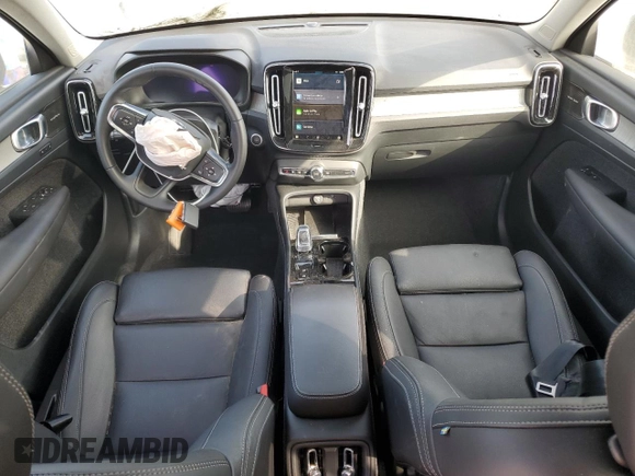 2024 Volvo XC40 Plus Dark Theme with VIN YV4L12UL9R2257599, listed as a Copart auction lot 41537295 with 10,323 mi miles and Salvage title. Bid and sale history available at DreamBid. Image 8.