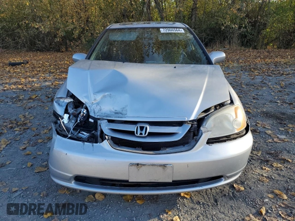 2001 Honda Civic EX with VIN 1HGEM22931L806689, listed as a Copart auction lot 72966564 with 187,140 mi miles and Salvage Title. Bid and sale history available at carsss.com. Image 5.
