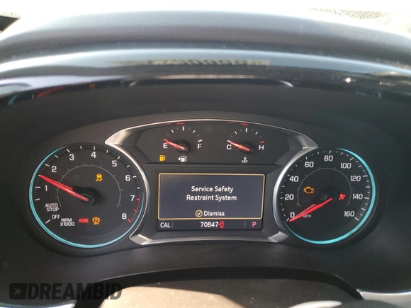 2020 Chevrolet Traverse Premier with VIN 1GNERKKW9LJ115307, listed as a Copart auction lot 55606225 with 70,847 mi miles and Salvage title. Bid and sale history available at DreamBid. Image 9.