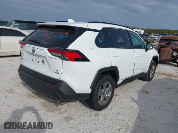 2023 Toyota RAV4 Hybrid LE with VIN 4T3LWRFV0PU090100, listed as a IAAI auction lot 40642261 with 1 mi miles. Bid and sale history available at carsss.com. Image 4.