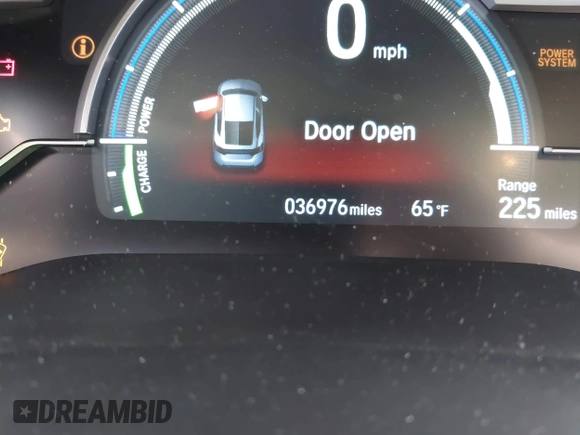 2018 Honda Clarity Plug-In Hybrid with VIN JHMZC5F14JC017006, listed as a IAAI auction lot 42064754 with 36,976 mi miles. Bid and sale history available at carsss.com. Image 16.