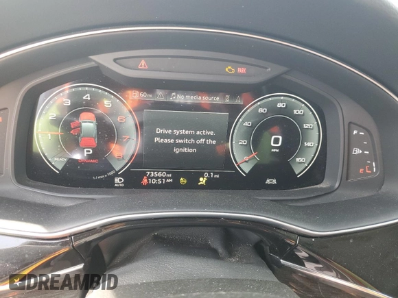 2021 Audi Q7 Premium Plus with VIN WA1LXAF7XMD041229, listed as a Copart auction lot 49899975 with 73,560 mi miles and Clean title. Bid and sale history available at DreamBid. Image 9.