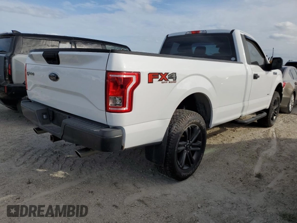 2016 Ford F-150 XL with VIN 1FTNF1EG1GKF41024, listed as a Copart auction lot 76582934 with 74,518 mi miles and Salvage title. Bid and sale history available at DreamBid. Image 3.