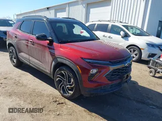 2025 Chevrolet TrailBlazer RS with VIN KL79MTSL4SB008868, listed as a IAAI auction lot 41742901 with 3,543 mi miles. Bid and sale history available at carsss.com. Image 1.