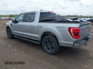 2023 Ford F-150 XL with VIN 1FTEW1C53PFC27546, listed as a IAAI auction lot 42123401 with 53,881 mi miles. Bid and sale history available at carsss.com. Image 3.