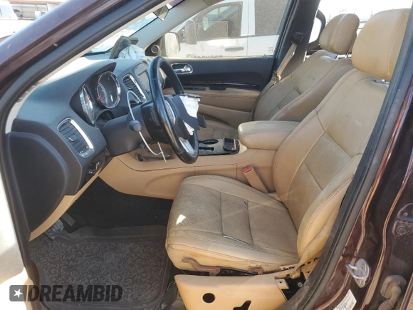 2012 Dodge Durango Citadel with VIN 1C4SDHET0CC130328, listed as a Copart auction lot 74730864 with 186,392 mi miles and Salvage title. Bid and sale history available at DreamBid. Image 7.
