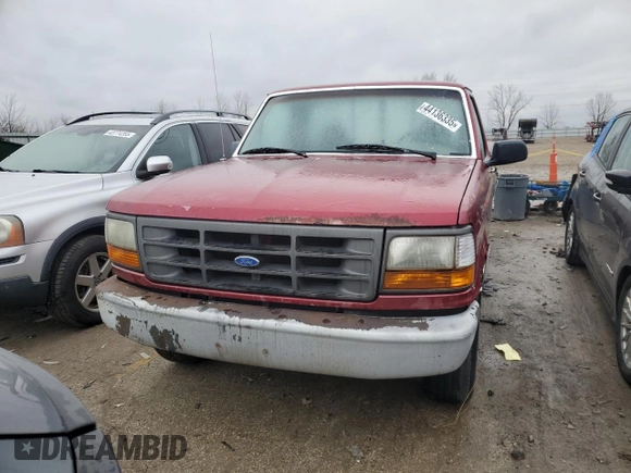 1995 Ford F-150 with VIN 1FTDF15Y6SLB57439, listed as a Copart auction lot 44136335 with 186,438 mi miles and Clean Title. Bid and sale history available at carsss.com. Image 5.