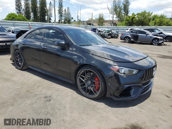 2021 Mercedes-Benz CLA 45 AMG with VIN W1K5J5DB2MN162304, listed as a Copart auction lot 57717765 with 36,101 mi miles and Salvage title. Bid and sale history available at DreamBid. Image 4.