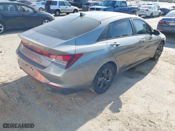 2021 Hyundai Elantra SEL with VIN KMHLS4AG9MU126944, listed as a IAAI auction lot 41976889 with 37,950 mi miles. Bid and sale history available at carsss.com. Image 4.