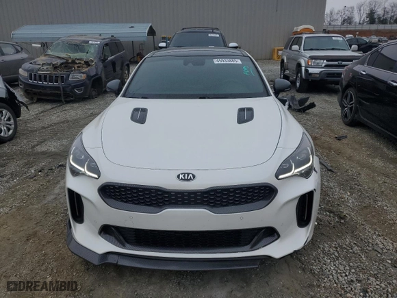 2020 Kia Stinger GT1 with VIN KNAE45LC3L6084620, listed as a Copart auction lot 45933885 with 77,707 mi miles and Salvage Title. Bid and sale history available at carsss.com. Image 5.