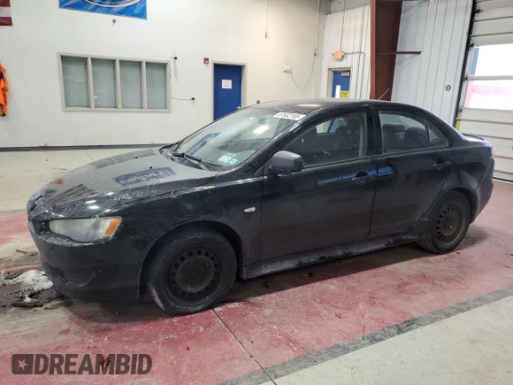 2010 Mitsubishi Lancer DE with VIN JA32U1FU5AU017835, listed as a Copart auction lot 87632195 with 122,600 mi miles and Salvage Title. Bid and sale history available at carsss.com. Image 1.