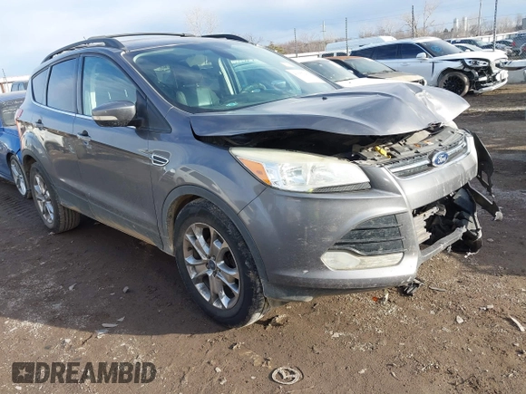 2013 Ford Escape SEL with VIN 1FMCU0HX1DUD51965, listed as a IAAI auction lot 41667262 with 164,493 mi miles and . Bid and sale history available at DreamBid. Image 1.