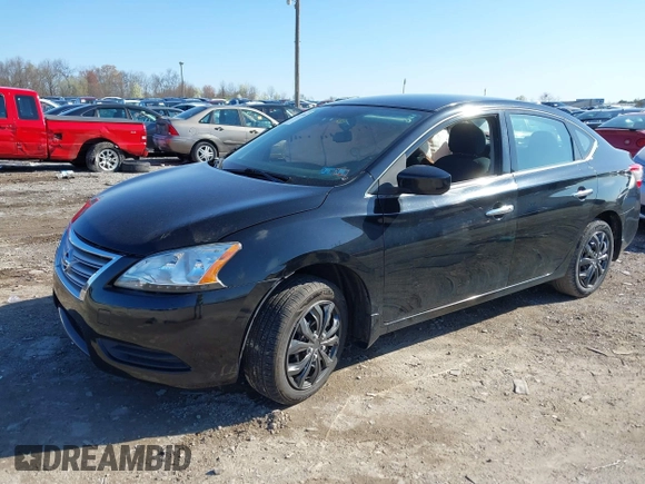 2015 Nissan Sentra S with VIN 3N1AB7AP7FY227075, listed as a IAAI auction lot 41983590 with 115,122 mi miles. Bid and sale history available at carsss.com. Image 2.