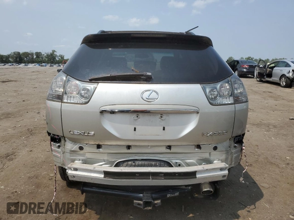 2005 Lexus RX 330 with VIN JTJGA31U450053495, listed as a Copart auction lot 59566785 with 137,799 mi miles and Salvage title. Bid and sale history available at DreamBid. Image 6.
