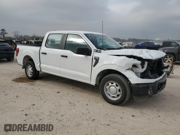 2024 Ford F-150 with VIN 1FTEW1K89RKD05902, listed as a Copart auction lot 44924515 with 3,935 mi miles and Salvage title. Bid and sale history available at DreamBid. Image 4.