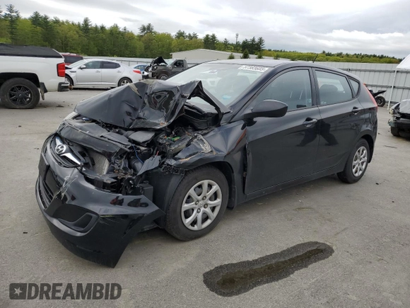 2012 Hyundai Accent GS with VIN KMHCT5AE3CU046765, listed as a Copart auction lot 57383685 with Not provided miles and Clean title. Bid and sale history available at DreamBid. Image 1.