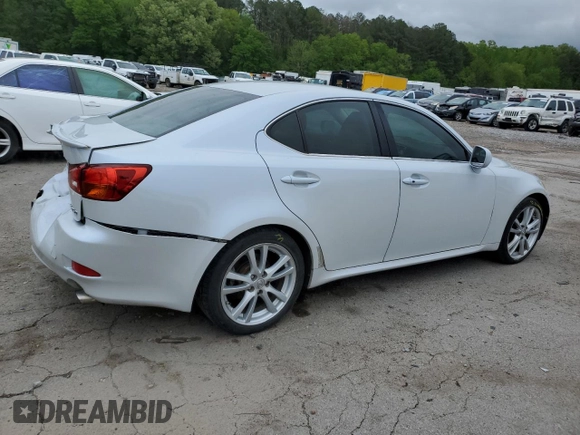 2006 Lexus IS 250 z VIN JTHBK262265024138, wystawiony jako Copart lot #52179695 z przebiegiem 199 509 mil mil oraz Szkody całkowita. Historia ofert i sprzedaży dostępna na DreamBid. Obrazek 3.
