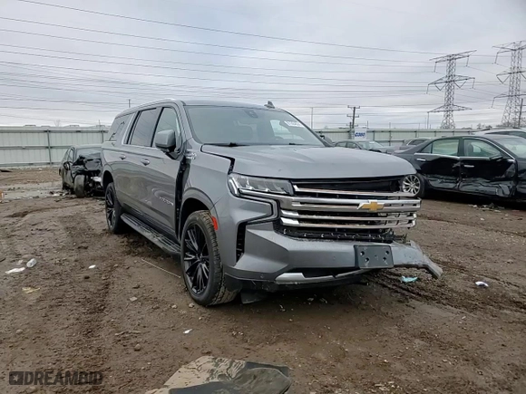 2021 Chevrolet Suburban High Country with VIN 1GNSKGKL3MR371388, listed as a Copart auction lot 81684624 with 95,046 mi miles and Salvage Title. Bid and sale history available at carsss.com. Image 12.