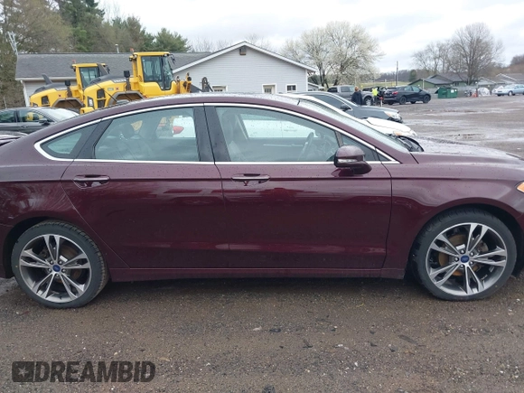 2017 Ford Fusion Titanium with VIN 3FA6P0K9XHR176802, listed as a IAAI auction lot 41953750 with 119,455 mi miles. Bid and sale history available at carsss.com. Image 13.