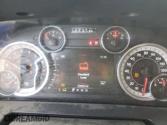 2013 Ram 2500 Laramie z VIN 3C6UR5NL1DG562490, wystawiony jako Copart lot #73021314 z przebiegiem 270 662 mil mil oraz Szkoda całkowita • Salvage title. Historia ofert i sprzedaży dostępna na DreamBid. Obrazek 9.