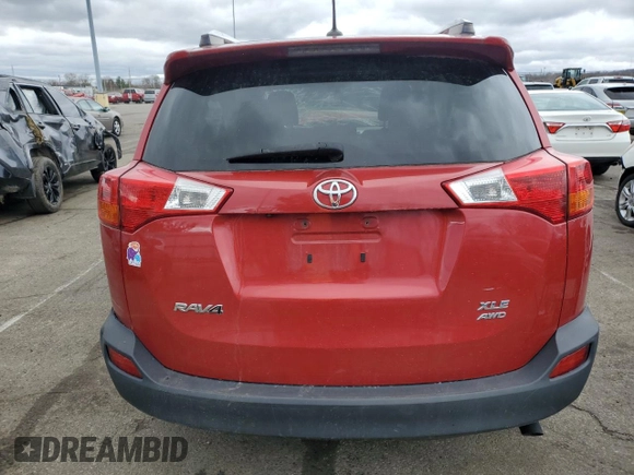 2014 Toyota RAV4 XLE with VIN JTMRFREV2ED068900, listed as a Copart auction lot 49840475 with 0 mi miles and Salvage Title. Bid and sale history available at carsss.com. Image 6.