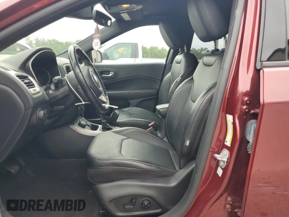 2021 Jeep Compass 80th Anniversary with VIN 3C4NJDEBXMT546477, listed as a Copart auction lot 58854585 with 57,376 mi miles and Non repairable. Bid and sale history available at DreamBid. Image 7.