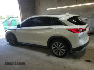 2020 Infiniti QX50 Luxe with VIN 3PCAJ5M3XLF112054, listed as a Copart auction lot 58483235 with 49,815 mi miles and Salvage title. Bid and sale history available at DreamBid. Image 2.