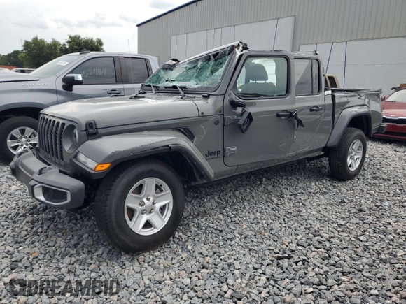 2023 Jeep Gladiator Sport S with VIN 1C6HJTAG9PL506729, listed as a Copart auction lot 58372235 with 52,633 mi miles and Non repairable. Bid and sale history available at DreamBid. Image 1.