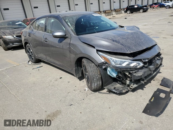 2021 Nissan Sentra SV with VIN 3N1AB8CVXMY258190, listed as a Copart auction lot 50016025 with 40,619 mi miles and Salvage Title. Bid and sale history available at DreamBid. Image 4.