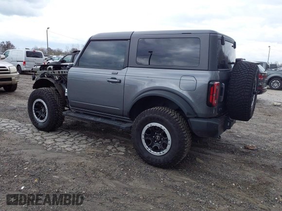 2023 Ford Bronco with VIN 1FMDE5CP2PLC03002, listed as a IAAI auction lot 41716102 with 23,529 mi miles. Bid and sale history available at carsss.com. Image 3.