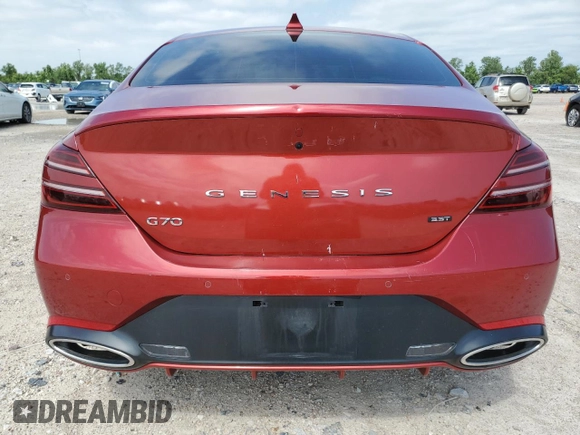 2022 Genesis G70 3.3T z VIN KMTG54TE2NU100889, wystawiony jako Copart lot #55805165 z przebiegiem 30 770 mil mil oraz Szkoda całkowita • Salvage title. Historia ofert i sprzedaży dostępna na DreamBid. Obrazek 6.