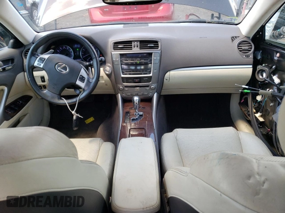2012 Lexus IS 250 with VIN JTHCF5C23C5059992, listed as a Copart auction lot 55779635 with 182,529 mi miles and Salvage Title. Bid and sale history available at DreamBid. Image 8.