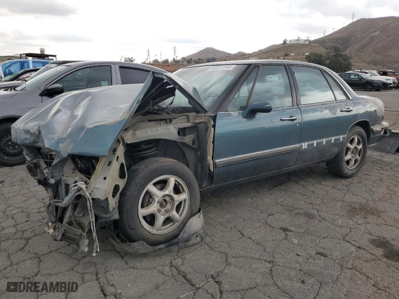 1995 Buick LeSabre Custom with VIN 1G4HP52LXSH552253, listed as a Copart auction lot 44977345 with 144350 miles and Salvage Title. Bid and sale history available at carsss.com. Image 1.