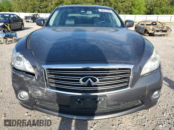 2013 Infiniti M with VIN JN1BY1AR8DM600769, listed as a Copart auction lot 54077445 with 96,498 mi miles and Salvage title. Bid and sale history available at DreamBid. Image 5.