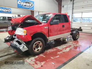 2005 Ford F-150 STX with VIN 1FTRX14W65NA43548, listed as a Copart auction lot 53293315 with Not Provided miles and Salvage Title. Bid and sale history available at carsss.com. Image 1.