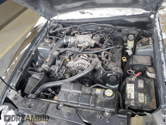 2001 Ford Mustang GT Deluxe with VIN 1FAFP45X81F193358, listed as a Copart auction lot 46297485 with 130,538 mi miles and Salvage Title. Bid and sale history available at carsss.com. Image 12.