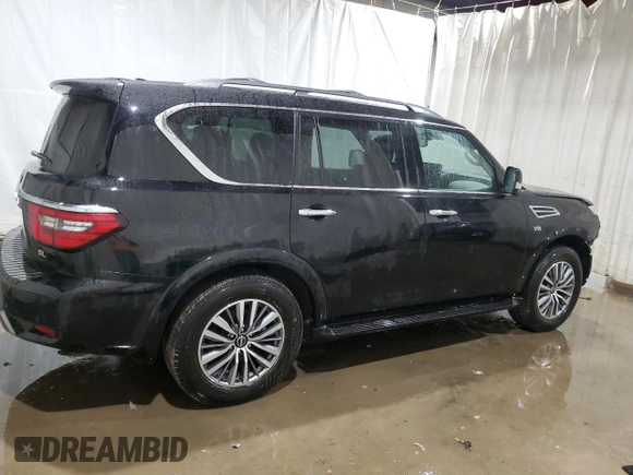 2022 Nissan Armada SL with VIN JN8AY2BD7N9676218, listed as a Copart auction lot 40213324 with 37,646 mi miles. Bid and sale history available at carsss.com. Image 3.