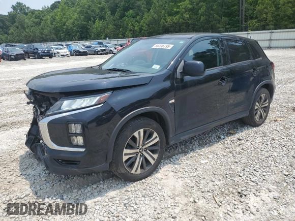 2020 Mitsubishi Outlander ES with VIN JA4AP3AU4LU017135, listed as a Copart auction lot 59336795 with 91,576 mi miles and Salvage title. Bid and sale history available at DreamBid. Image 1.