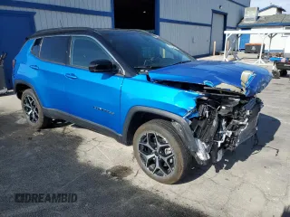 2025 Jeep Compass Limited with VIN 3C4NJDCN5ST510111, listed as a Copart auction lot 59439295 with 16,628 mi miles and Salvage title. Bid and sale history available at DreamBid. Image 4.