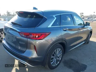 2024 Infiniti QX50 Luxe with VIN 3PCAJ5BAXRF104014, listed as a IAAI auction lot 41647475 with 7,771 mi miles and . Bid and sale history available at DreamBid. Image 4.
