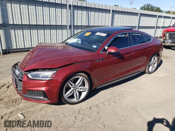 2018 Audi A5 Sportback Premium Plus with VIN WAUENCF5XJA007350, listed as a Copart auction lot 74680973 with 111,276 mi miles. Bid and sale history available at carsss.com. Image 1.