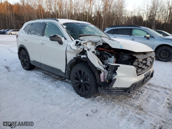 2025 Honda CR-V Hybrid Sport Touring with VIN 2HKRS6H99SH205023, listed as a Copart auction lot 86962674 with 22,485 mi miles and Salvage Title. Bid and sale history available at carsss.com. Image 4.