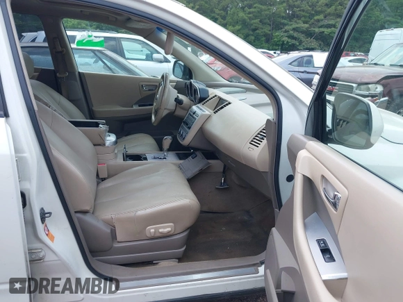 2007 Nissan Murano SE with VIN JN8AZ08W67W630135, listed as a IAAI auction lot 42409844 with Not provided miles and . Bid and sale history available at DreamBid. Image 5.