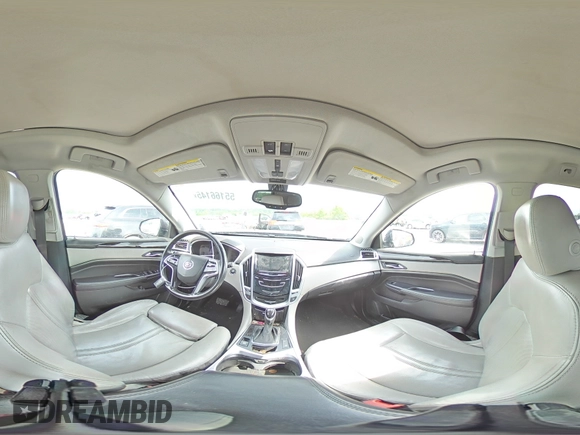 2014 Cadillac SRX Performance Collection with VIN 3GYFNFE38ES647063, listed as a Copart auction lot 55166145 with 161,472 mi miles and Salvage title. Bid and sale history available at DreamBid. Image 14.